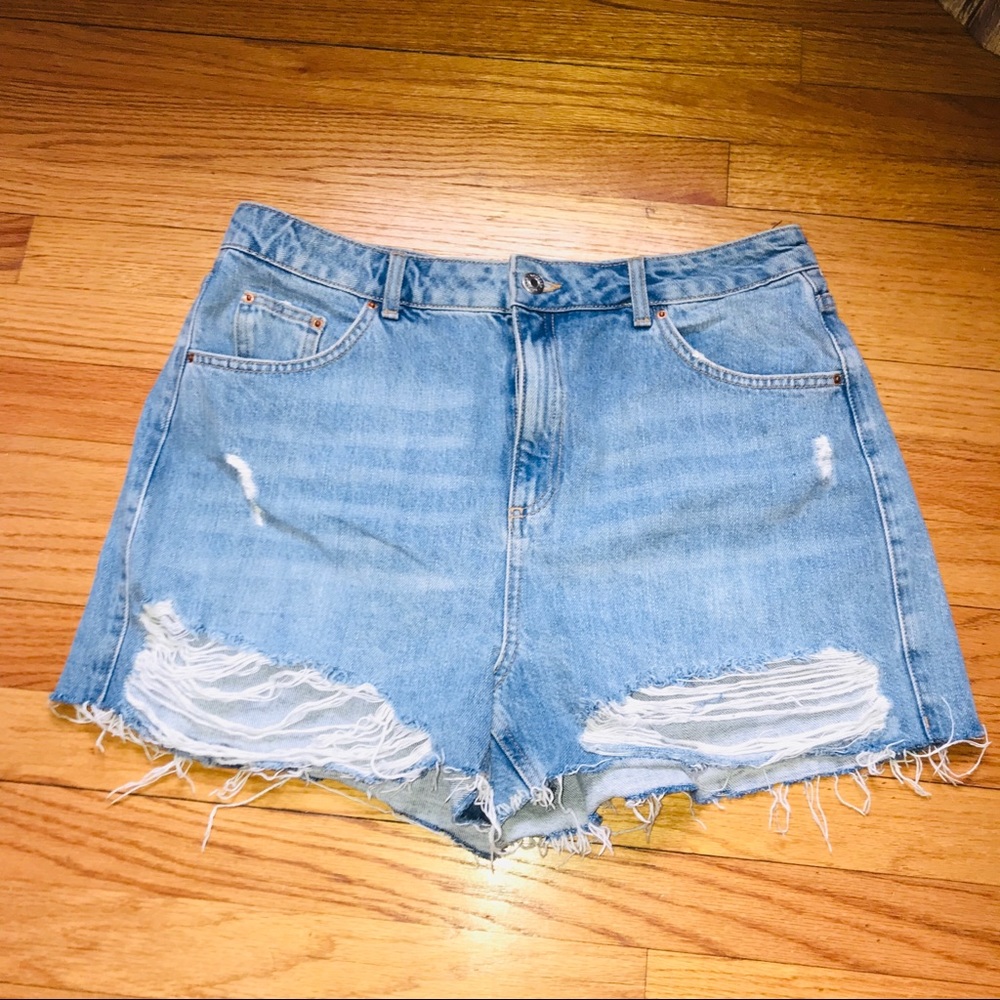 TOPSHOP High rise Shorts Sz 10